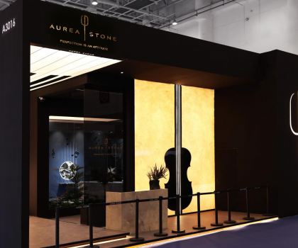 廈門石材展開(kāi)幕首日，歐若拉精工奢石驚艷亮相