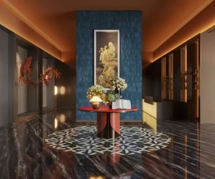 薩米特·靈感丨輕奢會所相遇瓷磚藝術，構筑非凡空間意境！